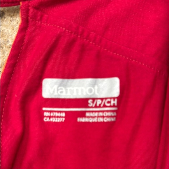 Marmot Red-Orange Asymmetrical Ruffled Sundress - Picture 2 of 3